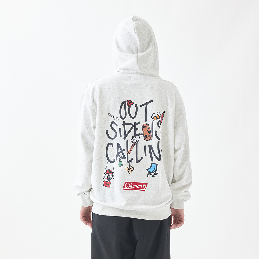 フーディー キャンプグッズ（ライトグレー）